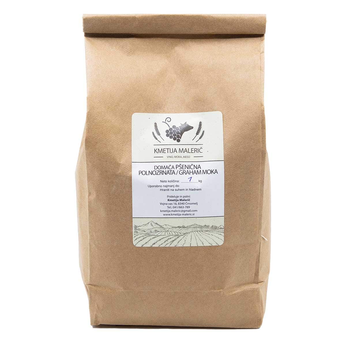 Kmetija Malerič, Polnozrnata/graham moka, 1kg