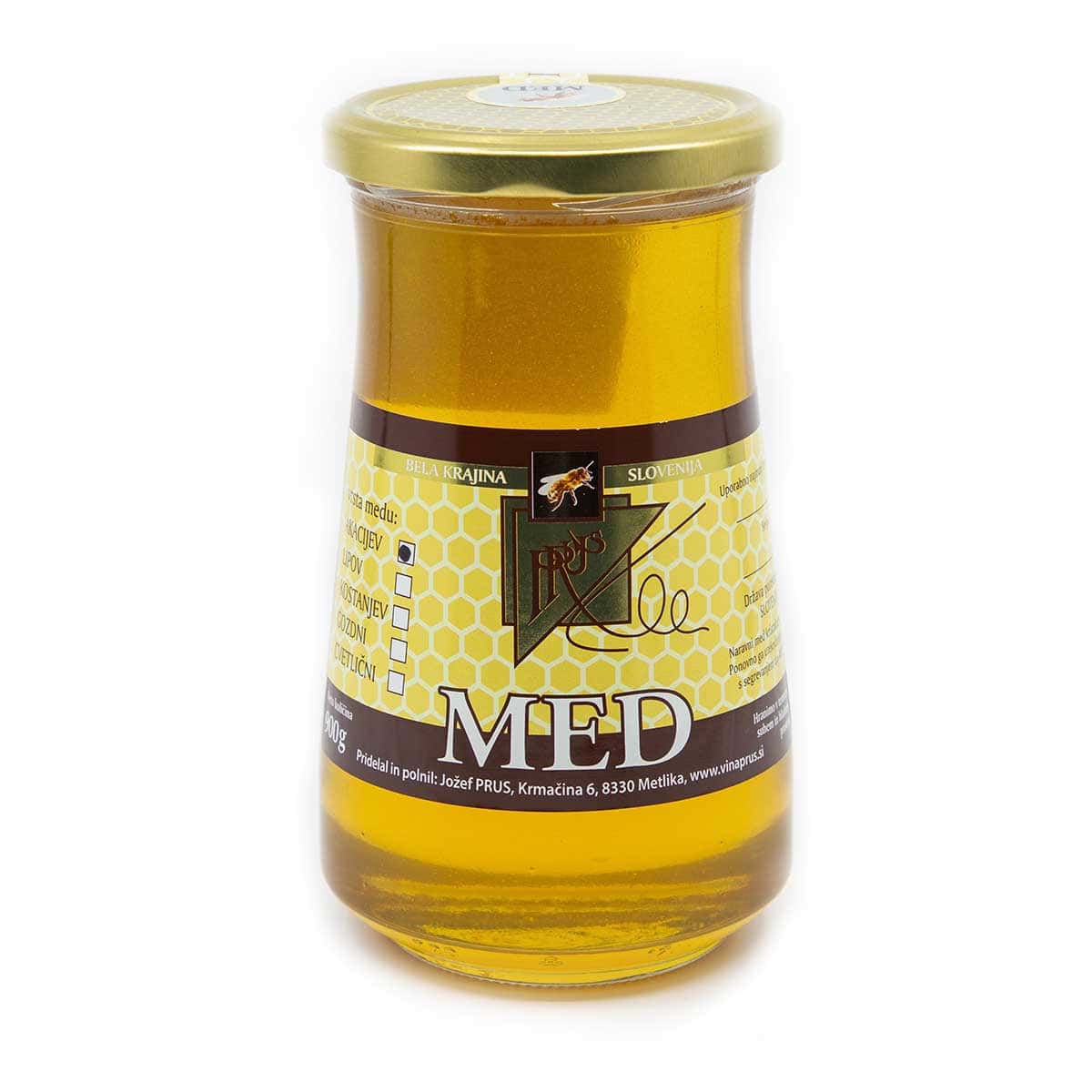 Vinska klet Prus, Akacijev med, 900g
